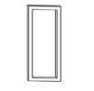 60.0 Дверь средняя стекло тонированное в алюм. рамке (1шт) правая